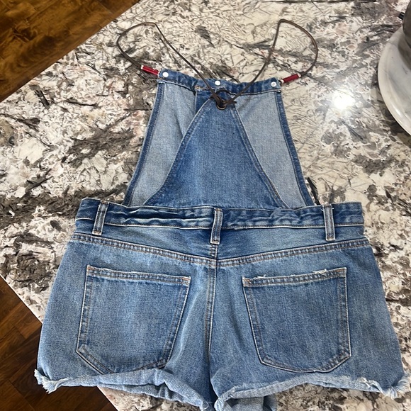 Forever 21 denim overall shorts - Picture 4 of 7